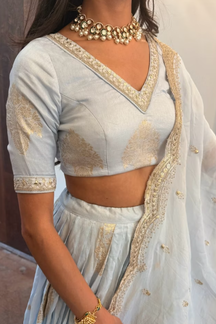 Pastel Blue Lehenga