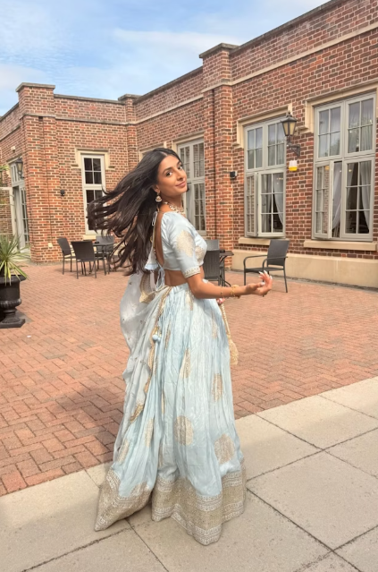 Pastel Blue Lehenga
