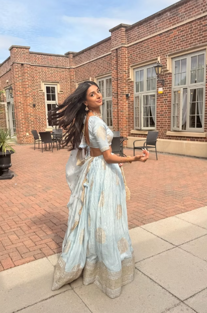 Pastel Blue Lehenga
