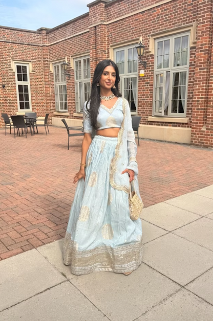 Pastel Blue Lehenga