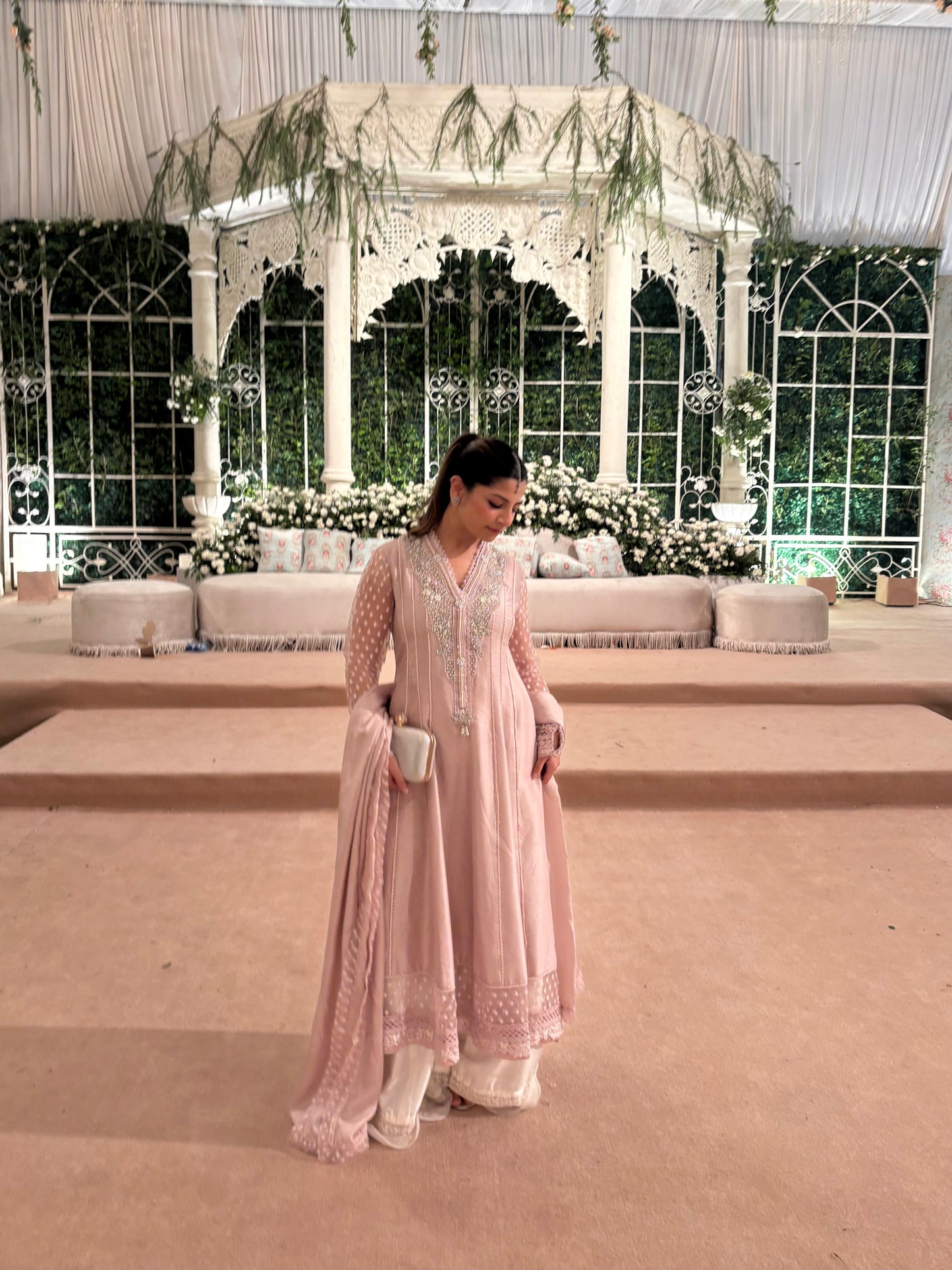 Silk Blush Kalidaar Set