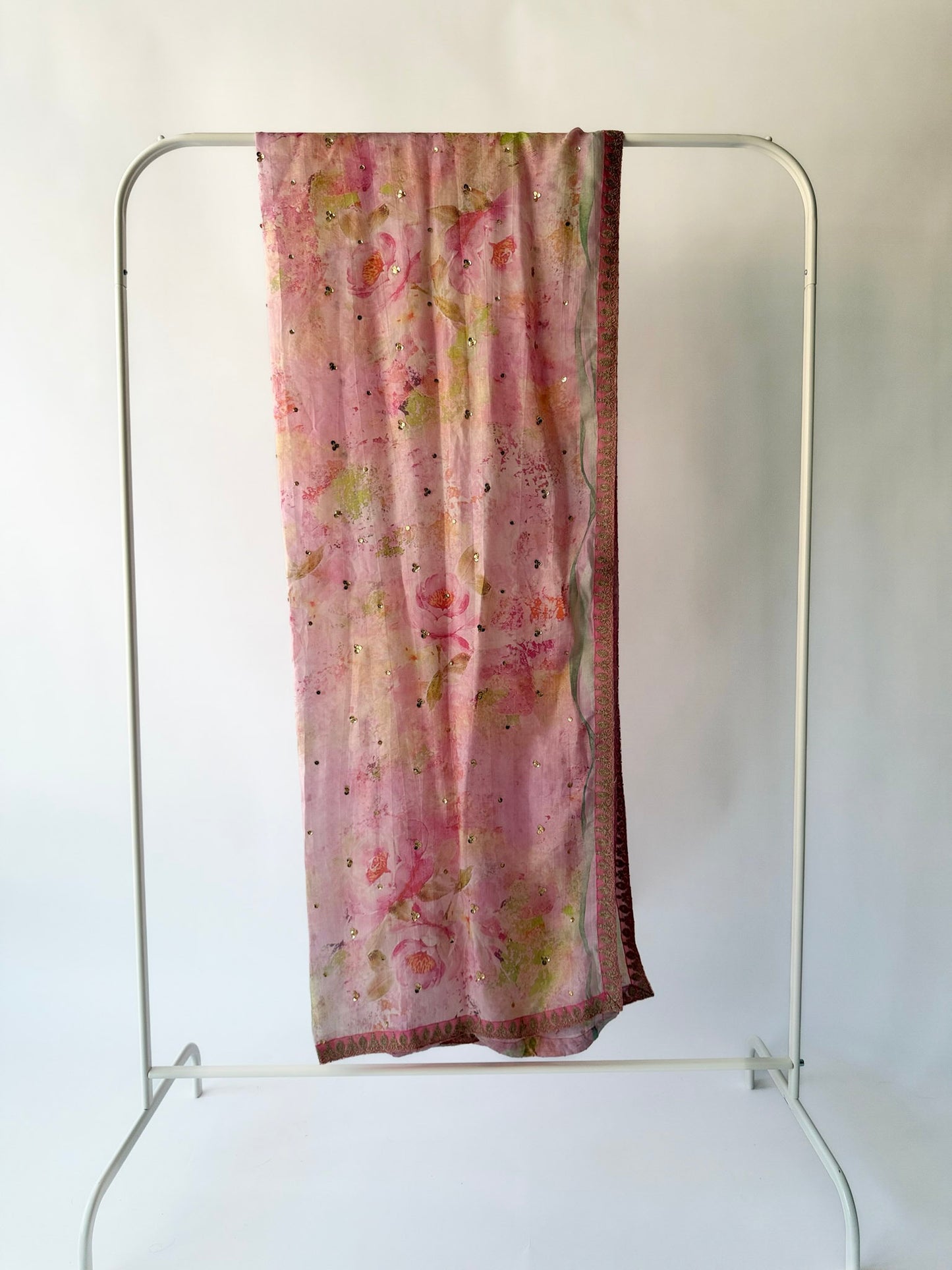 Farah Talib Aziz Rani Pink Shirt, Dupatta & Ivory Pants